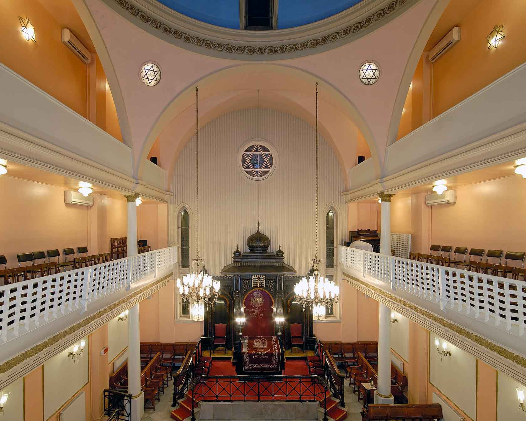 Interior of the Askenazi Synagogue in Istanbul